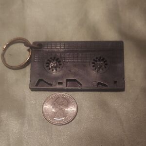 Vintage 80s Vhs Rental Vhs Key Chain / Bah Charm